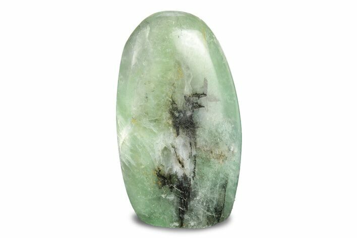 Free-Standing, Polished Green Fluorite - Madagascar #246136